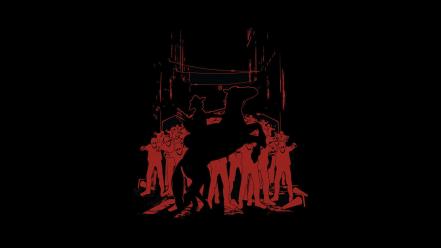 Minimalistic crossing the walking dead wallpaper