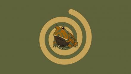 Minimalistic funny hypnotoad wallpaper