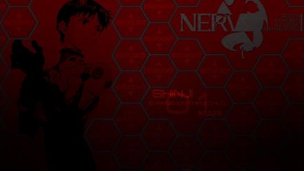 Neon genesis evangelion nerv ikari shinji wallpaper