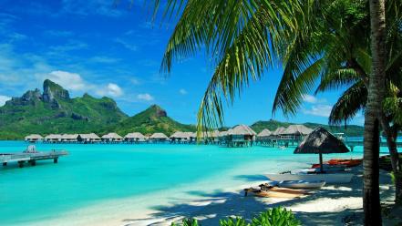 Ocean landscapes beach paradise islands azure wallpaper