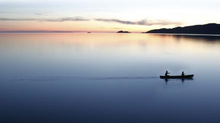Water boats canoe wallpaper