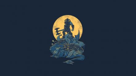 Your dragon the elder scrolls v: skyrim wallpaper