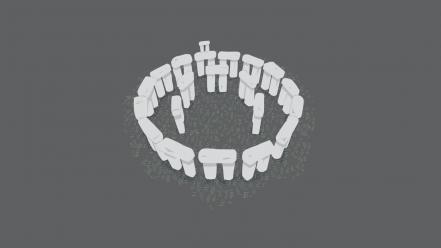 Abstract stonehenge wallpaper