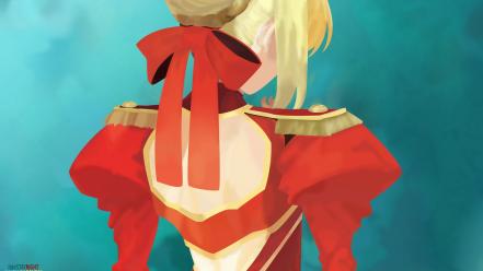 Blondes saber fate/extra extra fate series wallpaper