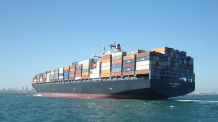 Cargo ships wallpaper