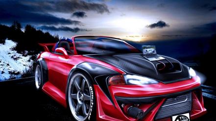 Cars design tuning 3d mitsubishi eclipse wallpaper