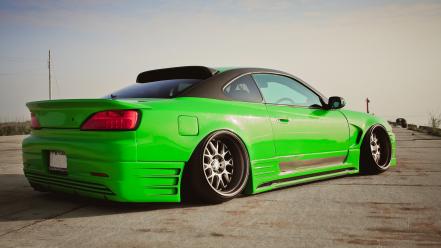Cars nissan silvia s15 green jdm wallpaper