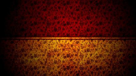 Dark red flowers orange grunge vector colored grungy wallpaper