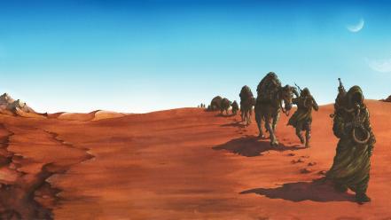 Desert camels music bands album covers wallpaper