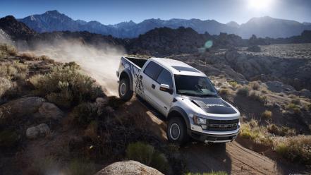 Desert pick-up trucks ford f-150 svt raptor pickup wallpaper