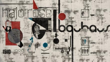 Design typography bauhaus artwork tribute typefaces wallpaper
