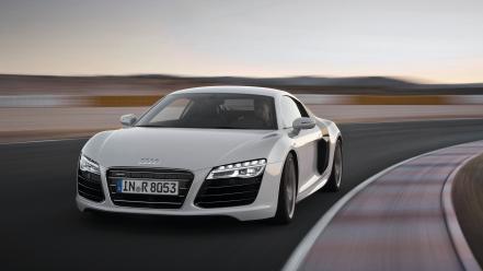 Front roads track sports white r8 v10 wallpaper