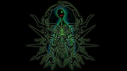 Green video games symbol blazblue hazama wallpaper