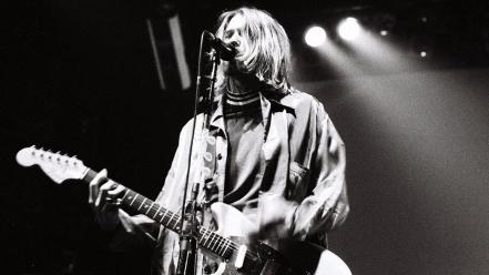 Grunge nirvana kurt cobain rock music bands musicians wallpaper