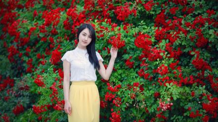 In nature black hair choi ji hyang wallpaper