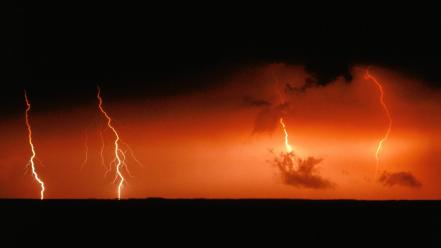 Landscapes nature storm wallpaper