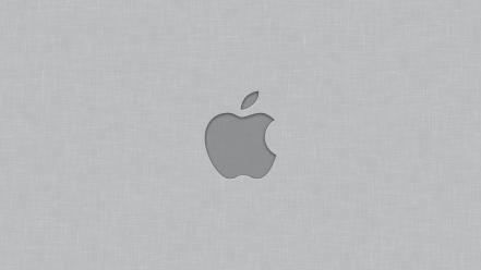 Light apple inc. apples grey background linen wallpaper