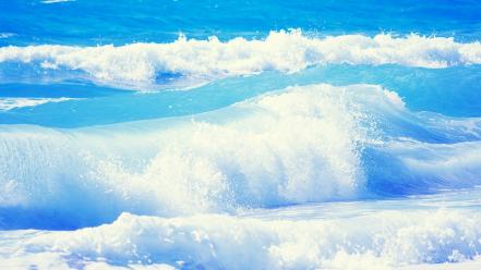 Nature waves sea wallpaper