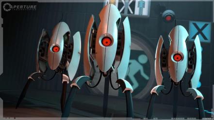 Video games portal 2 turret wallpaper