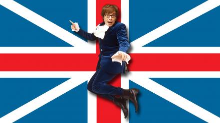 Austin powers british mike myers with glasses wallpaper