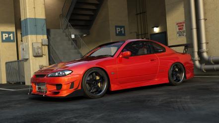 Cars nissan digital art silvia s14 automobiles wallpaper