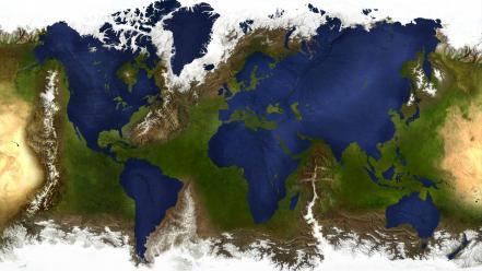 Funny world map reversed wallpaper