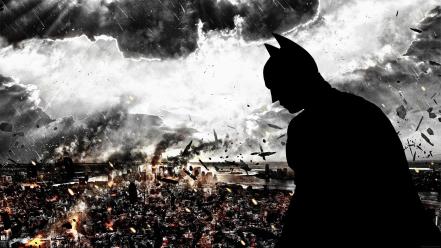 Gotham city the dark knight rises logo wallpaper