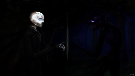 Minecraft enderman slenderman slender wallpaper