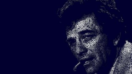 Minimalistic text tv series columbo typographic portrait wallpaper