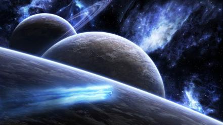 Outer space planets earth wallpaper