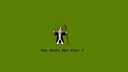 Rings parody monopoly board simple background green wallpaper