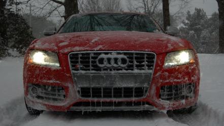 Snow cars audi s5 car wallpaper