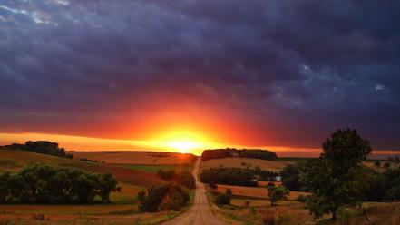 Sunrise landscapes nature wallpaper