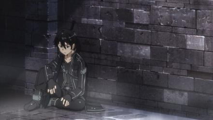 Swords sword art online kirigaya kazuto kirito wallpaper