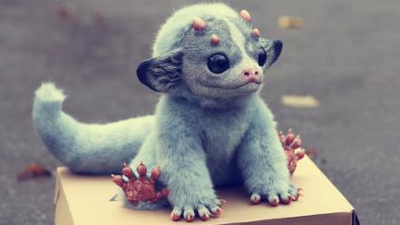 Tails monsters gray toys (children) furry wallpaper