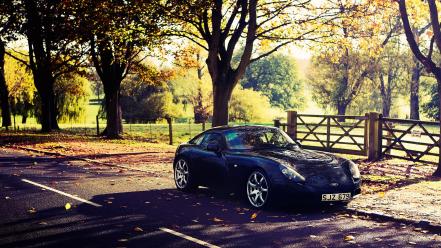Trees cars tvr tuscan wallpaper