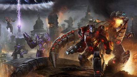 Video games widescreen transformers fall of cybertron wallpaper