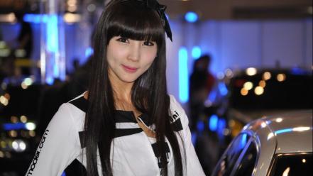 Asians korean black hair lee yoo eun wallpaper