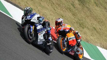 Ben spies casey stoner honda team racing wallpaper