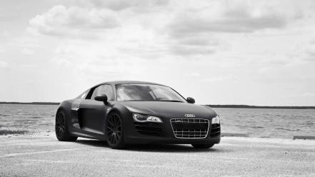 Black germany audi r8 roadster tuned famous wallpaper