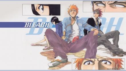 Bleach kurosaki ichigo kuchiki rukia abarai renji wallpaper