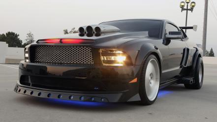 Cars ford mustang knight rider widescreen wallpaper