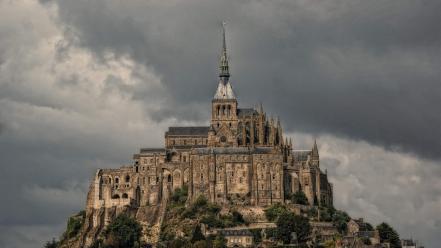 Cities le mont-saint-michel way of st. james wallpaper
