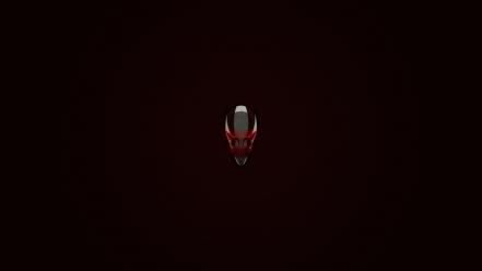 Minimalistic bleach hollow mask wallpaper