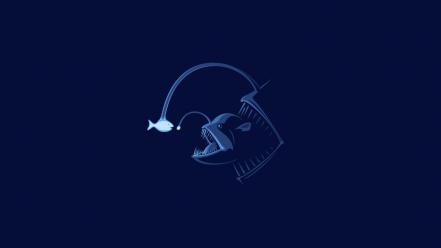 Minimalistic fish wallpaper