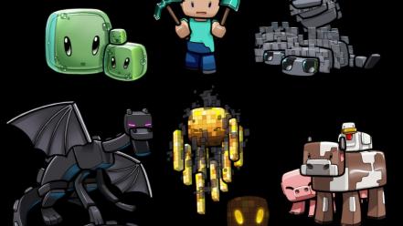 Monsters minecraft renders wallpaper