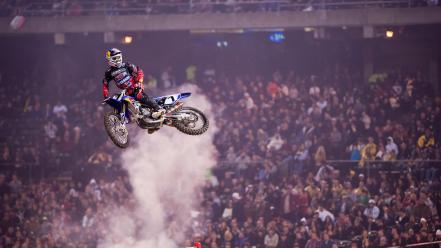 Motocross james stewart jump supercross ama js7 wallpaper