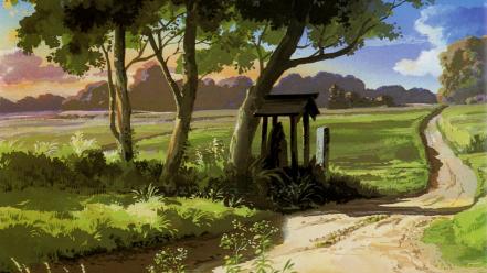 My neighbour totoro pathway wallpaper