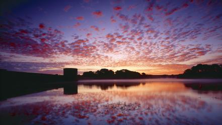 Nature dawn islands vibrant colors channel wallpaper