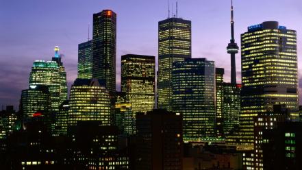 Nature night falls toronto wallpaper